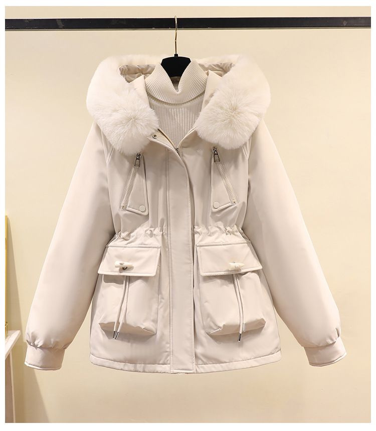 Cross border cow horn buckle faction overcomes women's loose 2024 winter clothing, small stature Korean version with_voghion.com