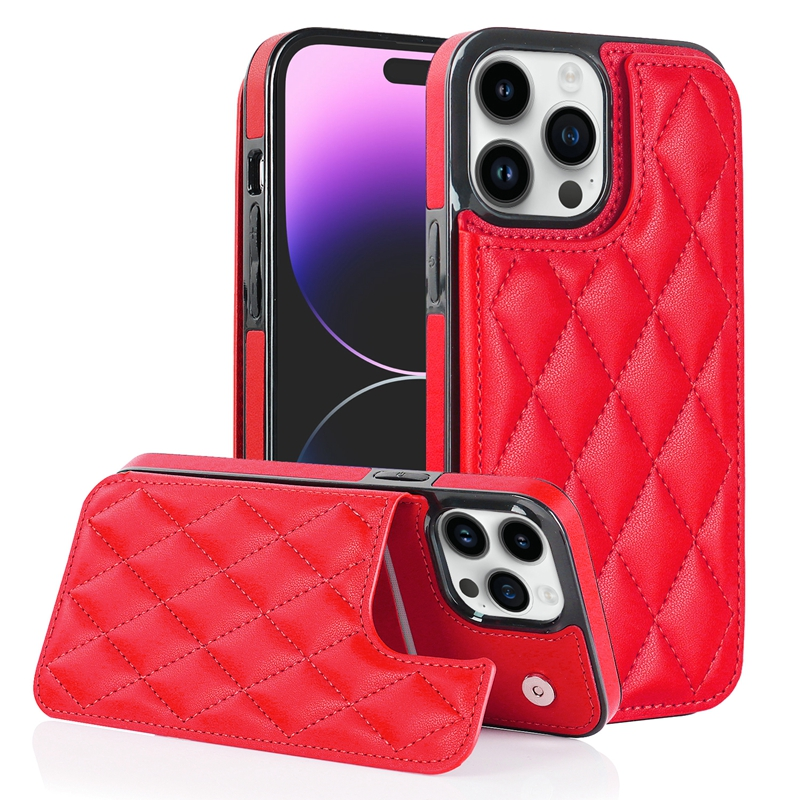 Wallet Double Button Small Fragrant Wind Card Flip Leather Case For iPhone 15 Pro Max 14 13 Mini 12 11 SE 2020 X XS XR 8_voghion.com