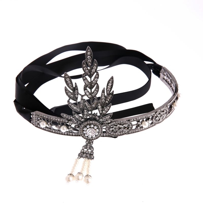 Incredibili gioielli Gatsby Stesso stile Corona Sposa Ornamento per capelli con perle femminili_voghion.com