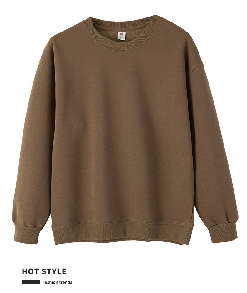 Felpa con cappuccio girocollo semplice e versatile in cotone super morbido autunno inverno 2024 per uomo e donna_voghion.com