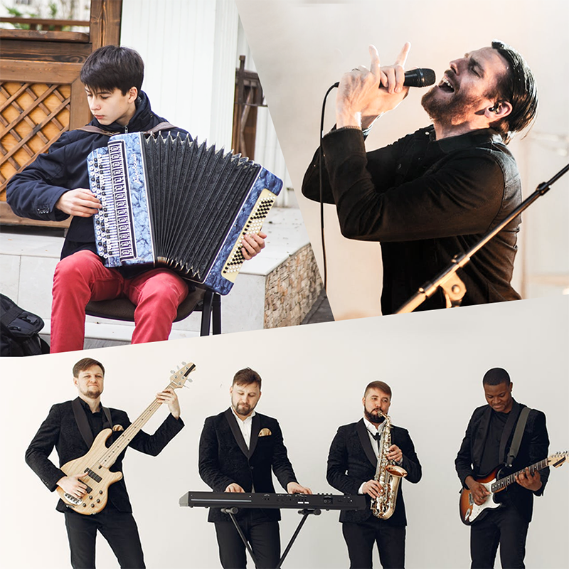 XIAOKOA rendszer újratölthető, továbbfejlesztett LED kijelző, 15 csatornás UHF vezeték nélküli gitár adó-vevő elektromos gitárhoz_voghion.com