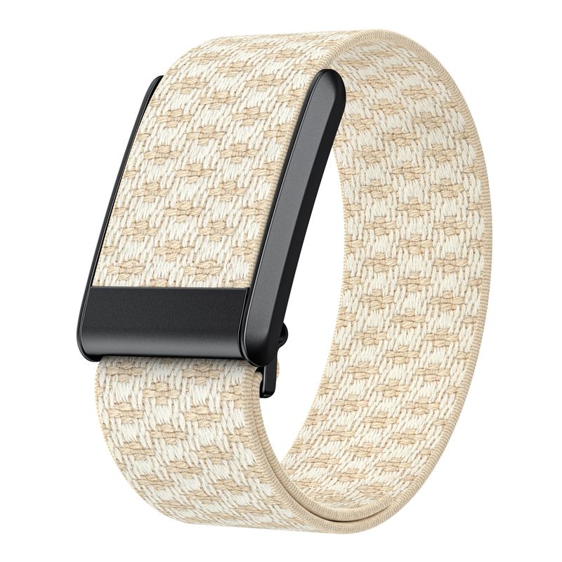 Bracelet en nylon tissé pour montre-bracelet 4.0 avec élastique en cachemire et bracelet à crochet noir_voghion.com