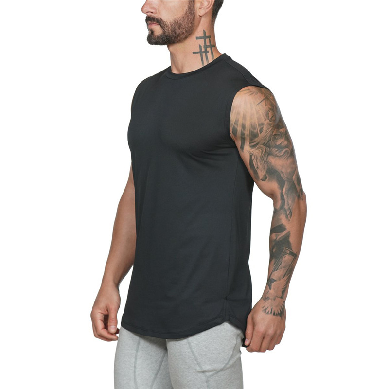 Light Board No Summer Sports ärmelloses T-Shirt für Herren, Fitness-Tanktop, Lauf-Trainings-Top_voghion.com