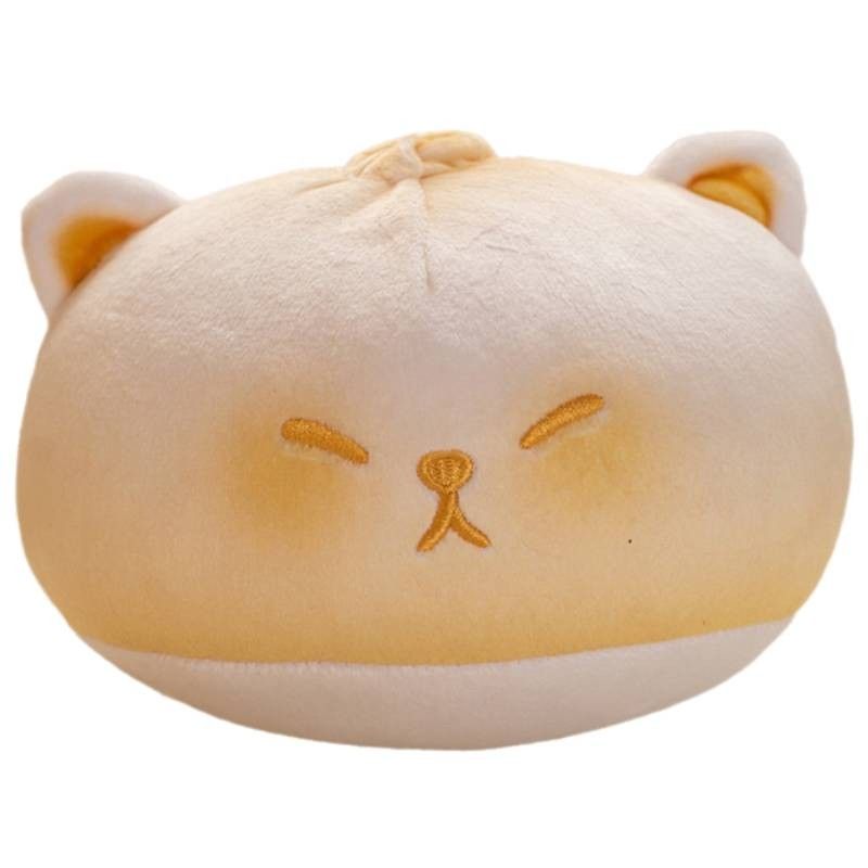 Adorabile figurina di peluche antistress a forma di panino, ideale come regalo per la scrivania e l'ufficio._voghion.com