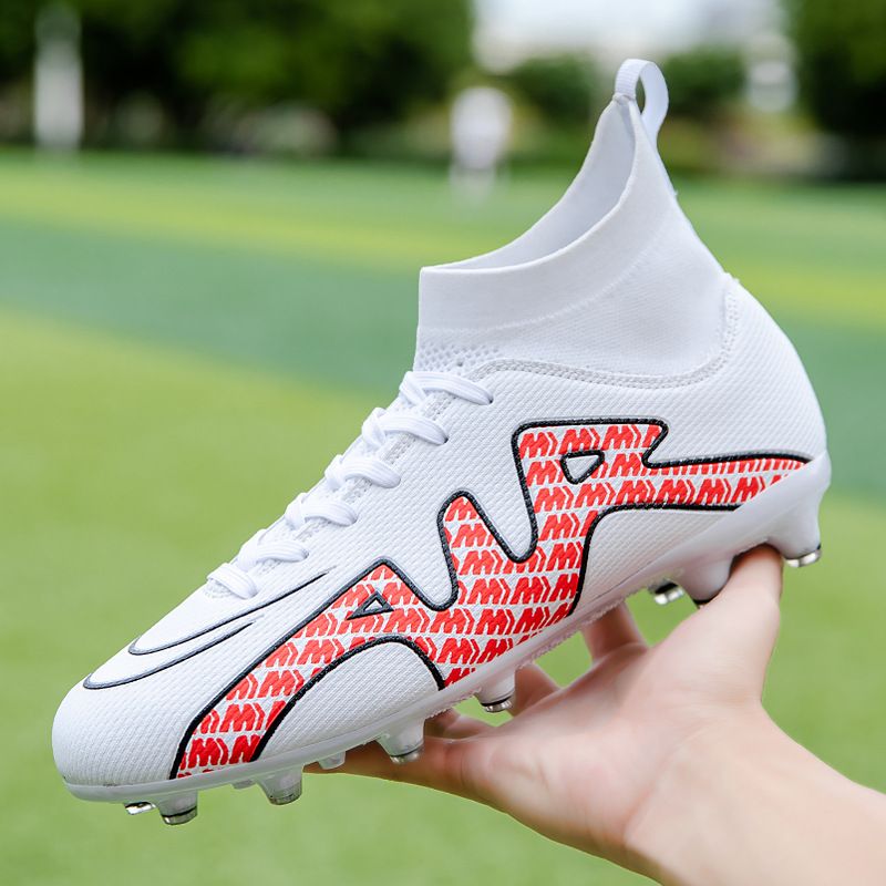 Nuove scarpe da calcio alte da uomo con tacchetti lunghi, perni rotti, suola piatta, colori misti, scarpe da competizione per studenti,_voghion.com