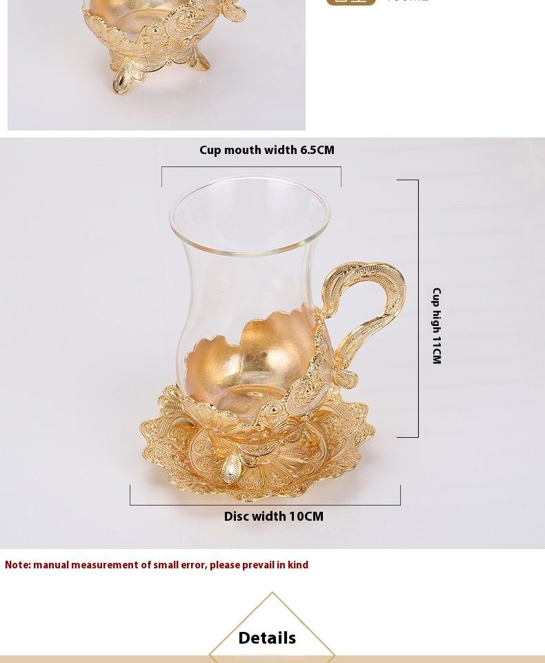 Europäischer Stil Kaffee Damen Glas Wasser Luxuriöses Kreativset Hochwertige isolierte Untertasse Teetasse Einfache Tasse_voghion.com