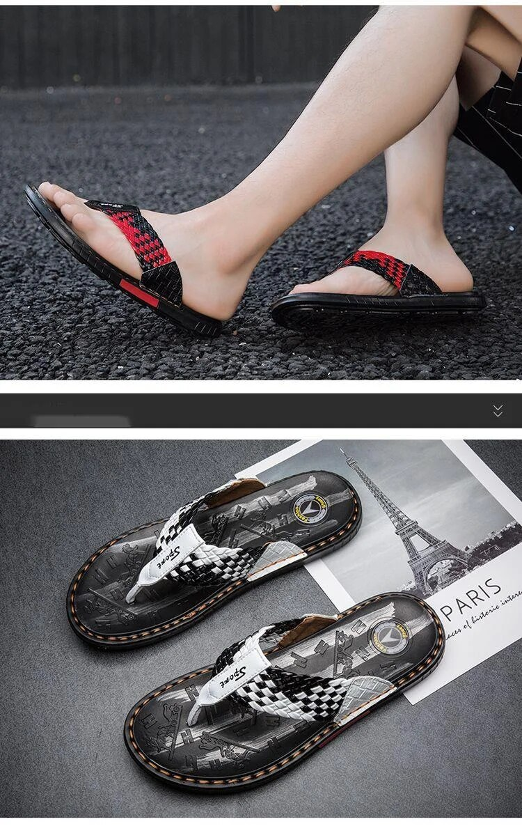 Infradito da esterno versatili tendenza estiva onalizzate scarpe alla moda da uomo, nuovi sandali da indossare all'aperto, alla moda_voghion.com