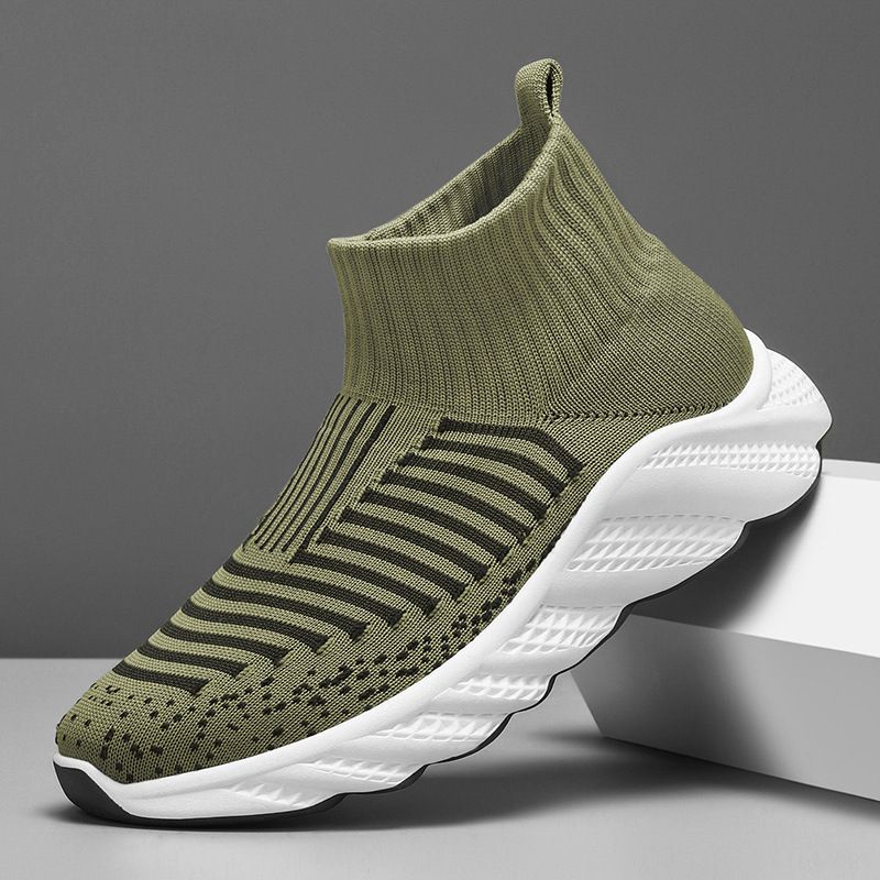 Unbeatable Quality 2025 Spring New Breathable Mesh Casual Socks, Thick Soled Youth Running Men's Sports Shoes_voghion.com