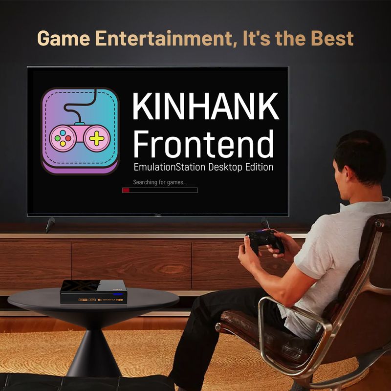 KINHANK Super X5 Pro Retro-Konsole mit 4T HDD Plug-and-Play-Spiel-Player PS2/WII/GC/SS/MAME 10000 Spiele für Kinder_voghion.com