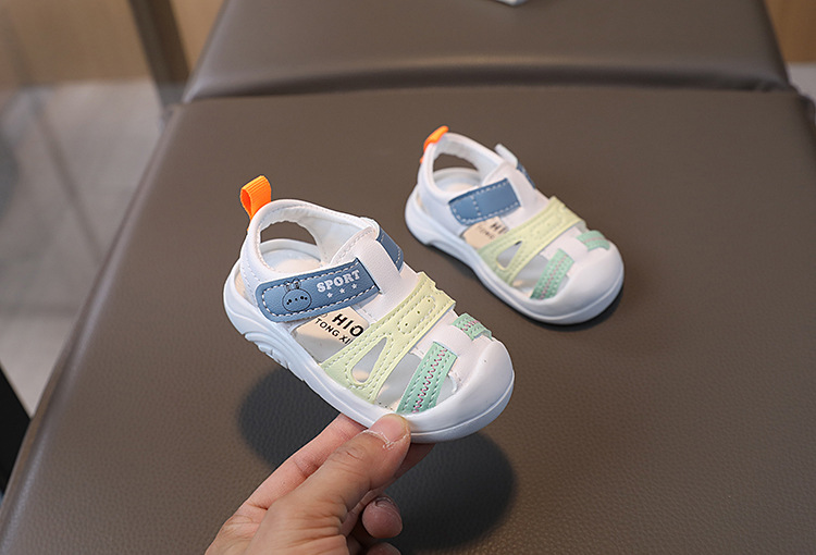 Kinderschuhe Sommer Neue Baby Weiche Sohle Jungen Sandalen Hohl Rutschfeste Kleinkind Schuhe_voghion.com