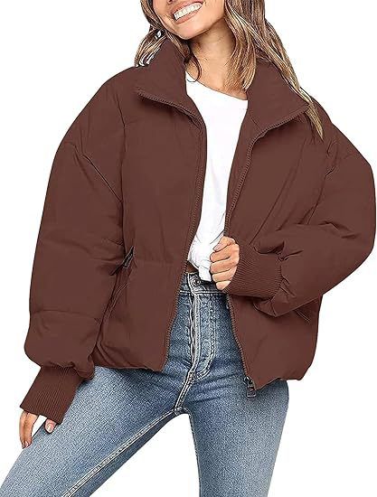Giacca in cotone imbottita corta, calda e snellente, stile pigro, da donna, 2025_voghion.com