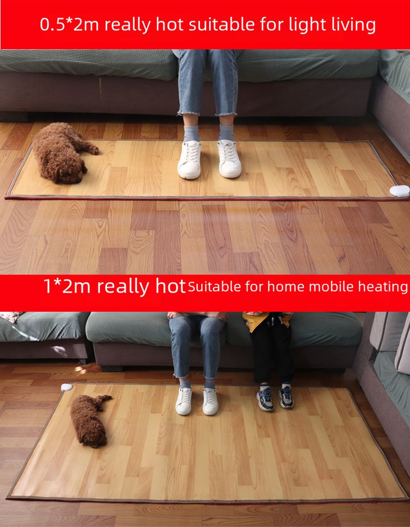 Scaldapiedi Scaldapiedi Tappetino riscaldante plug-in per ufficio Scaldapiedi Tappetino riscaldante elettrico con riscaldamento a freddo in cristallo di carbonio_voghion.com