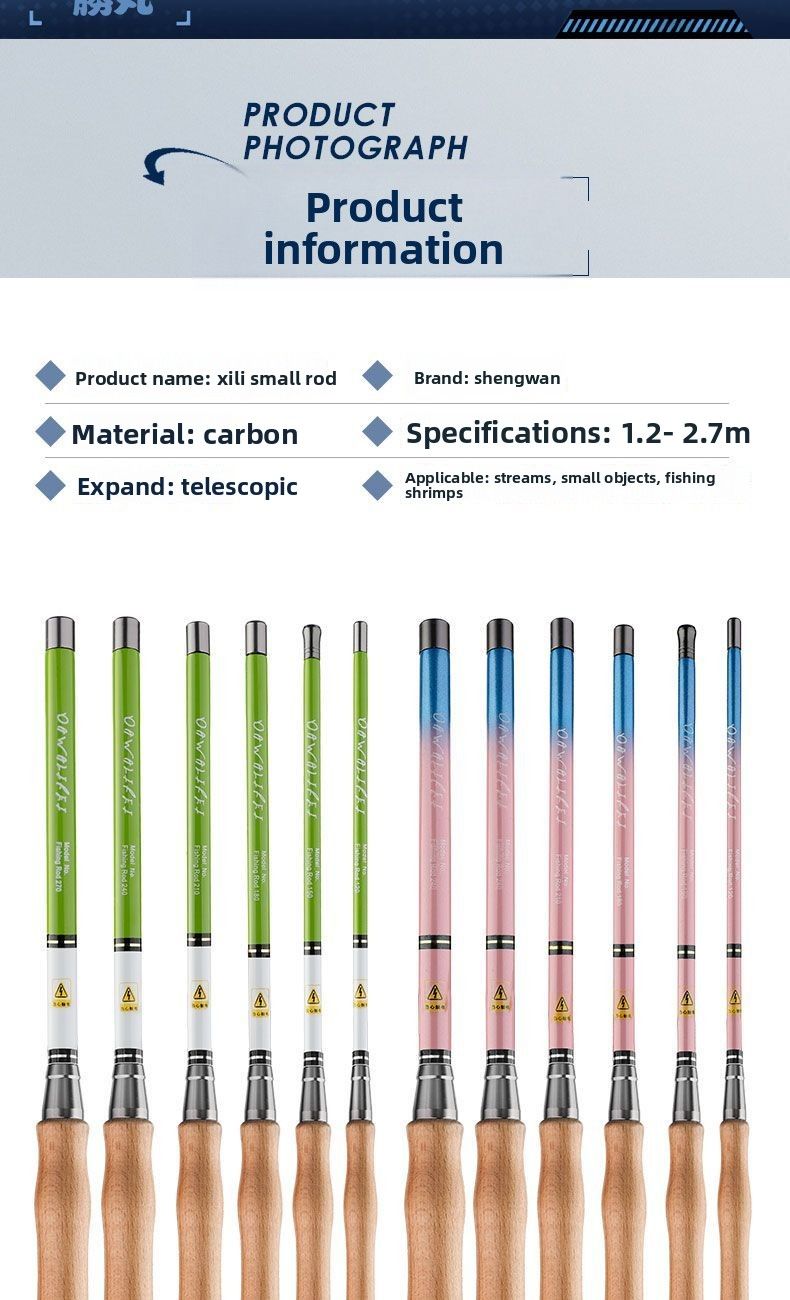 Shengwan Stream Children's Fishing Mini Hand Short Rod Set Micro Small Section Ultra-light_voghion.com