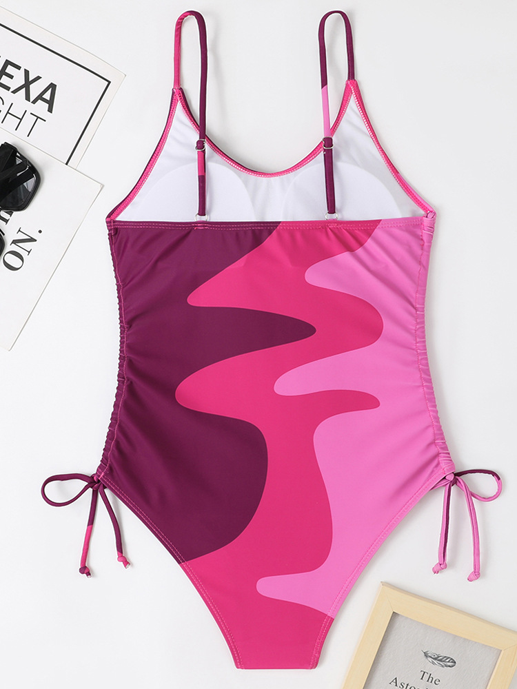 Maillot de bain une pièce sexy à lacets pour femme, nouveauté 2025_voghion.com