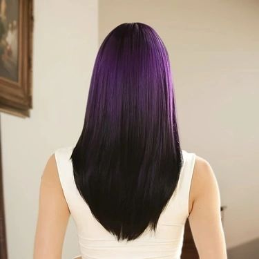 New gradient color bangs high level medium length curly hair face shaping and age reducing summer dopamine wig full head hairstyle_voghion.com