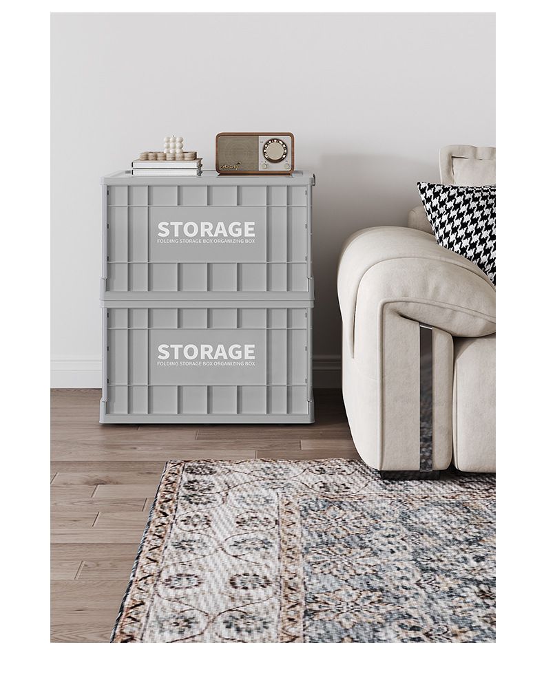Industrial Foldable Storage Box Can Be Stacked Large Capacity Household Storage Box Car Storage Box Plastic Outdoor Camping Box_voghion.com