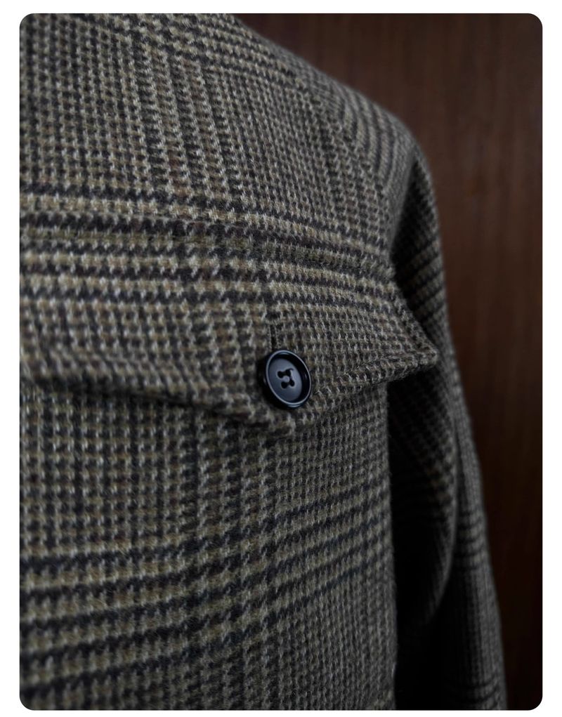 Klassische karierte Harrington-Jacke für Herren – Wollmischung, bequeme Passform, Stehkragen, Reißverschluss vorne, lange Ärmel, lässige Oberbekleidung für Herbst und Frühling_voghion.com