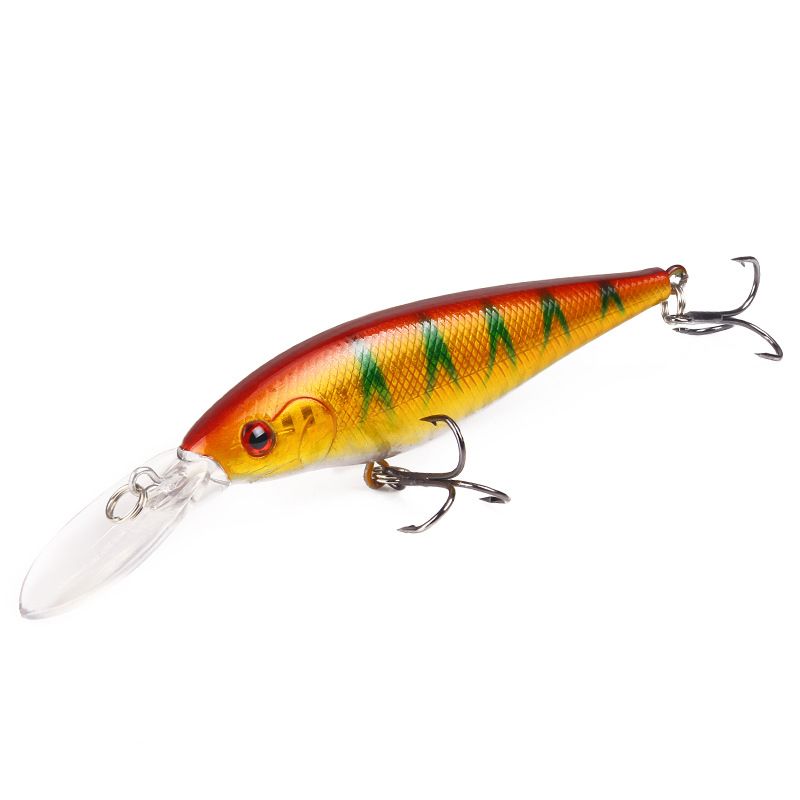 Heißer Stil 11 cm/9,5 g Kunststoff Simulation Fischköder Lange Zunge Minnow Köder Bunte Köder Angelausrüstung_voghion.com