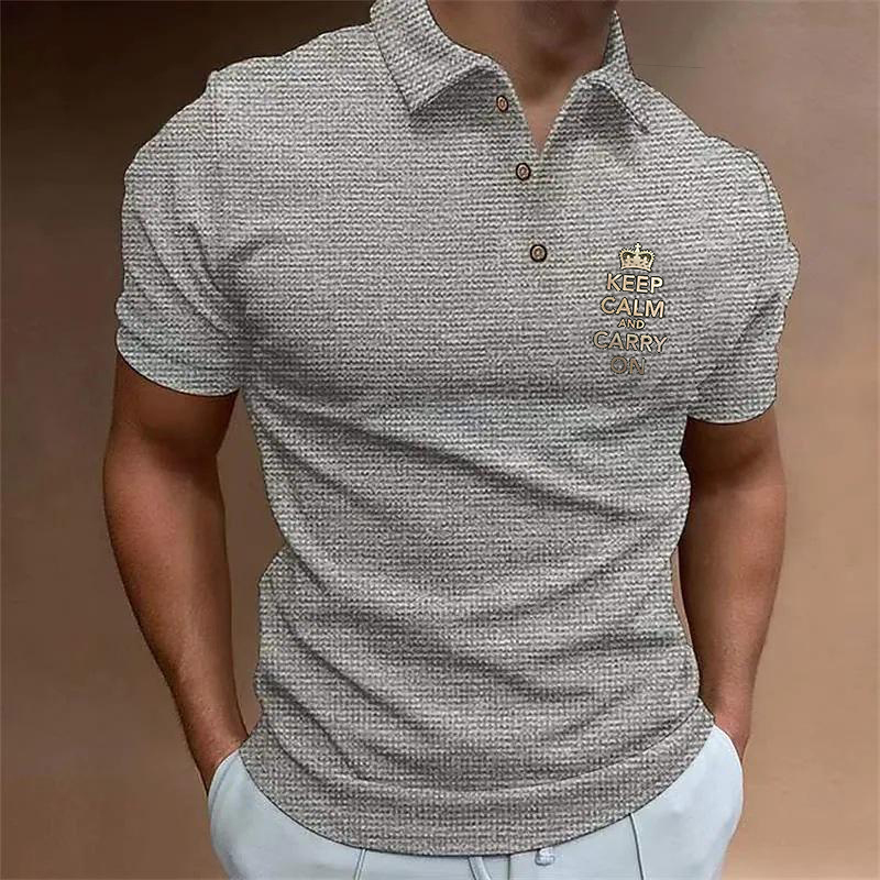 T-shirt da uomo POLO a maniche corte con cerniera a maniche corte nuova estate 2023_voghion.com