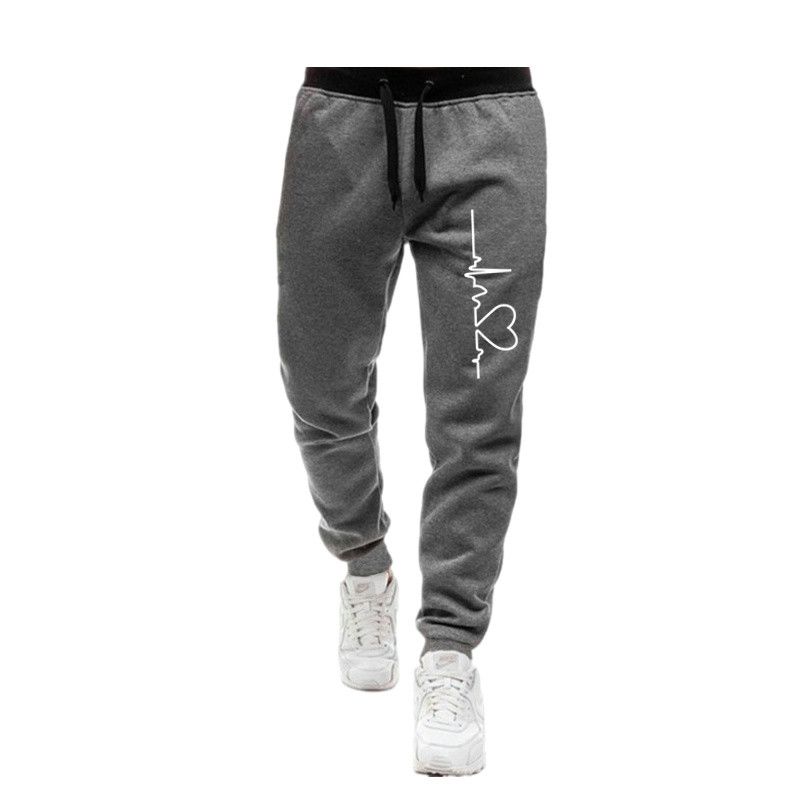 Herrenmode Print Lange Hosen Herbst und Winter Fleece Casual Jogginghose Bottoms mehrfarbig Jogging Fiess Sports_voghion.com