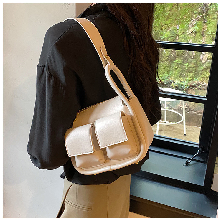 Large-capacity Women's Bag Niche Design 2023 Spring And Summer Armpit Bag fashion multi-pocket Messenger shoulder bag women's wholesale_voghion.com