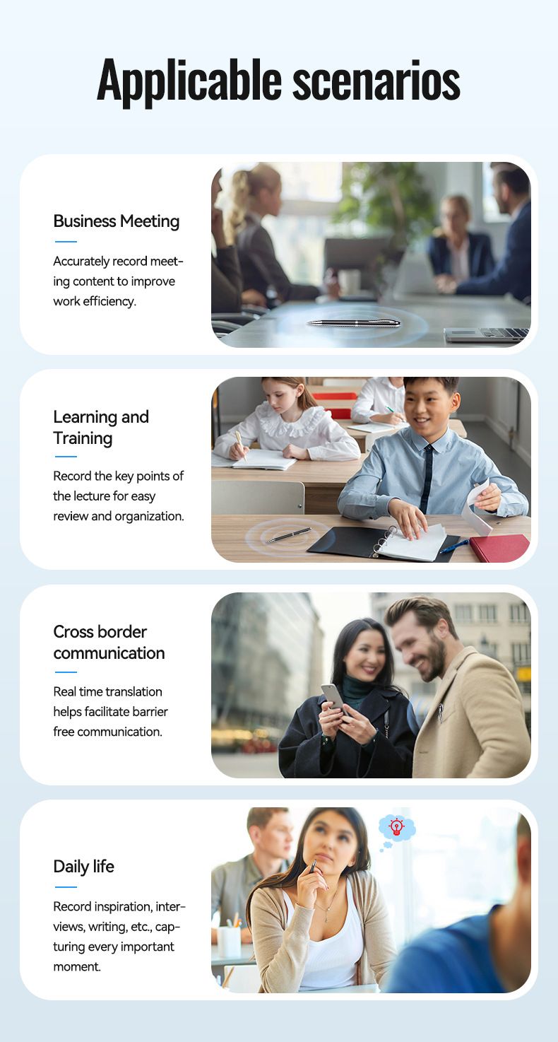 Digital Voice Recorder New Q90A AI Recorder ChatGPT Smart Transcription Translation Recorder APP Control Recorder_voghion.com