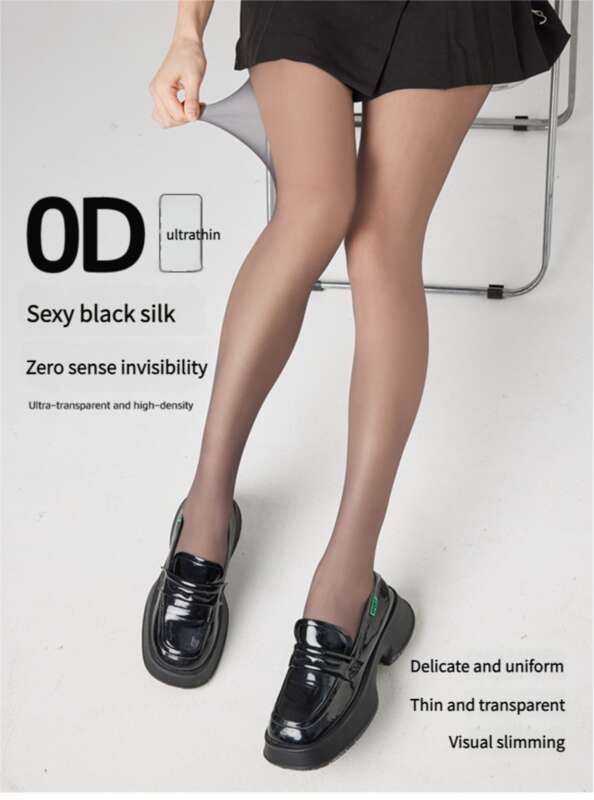 Calze nere da donna primaverili ed estive, anti-unghia in seta, collant ultrasottili color carne, Bare Feeling 0d,_voghion.com