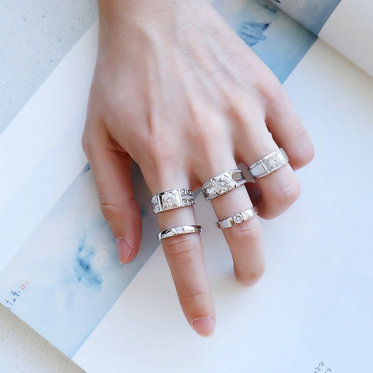 Kadınlar İçin Gümüş Yüzük Yeni Klasik Dört Pençe 2ct Moissanite Pırlanta Yüzük Gerçek Pırlanta Yüzük_voghion.com