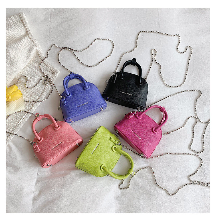 Small Chain Bag For Women 2023 New Fashion Litchi Pattern Mini Shell Bag For Women Fashion Bags Temperament Handheld Oblique_voghion.com