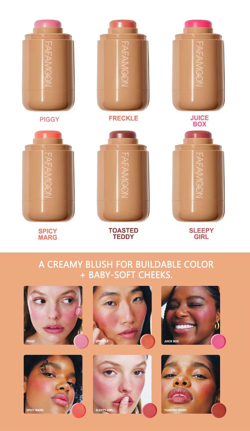 Blush Stick Fit Natural Long Lasting Matte Rouge Pudră Fard de obraz Cremă Ruj pentru obraji Machiaj ușor de culoare _voghion.com