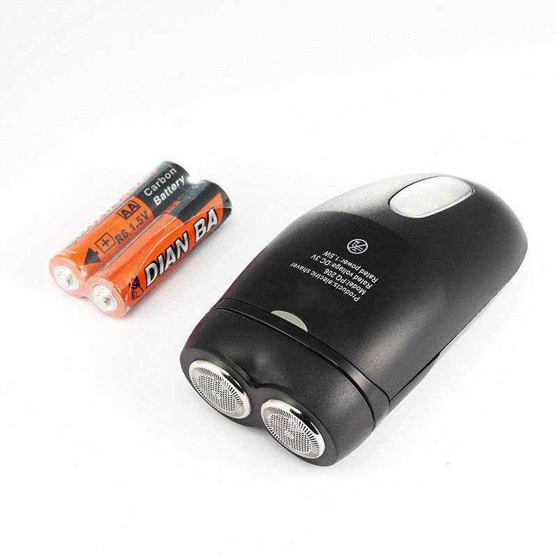2188 electric shaver with dual head dry battery and lighting function suitable for gifts_voghion.com