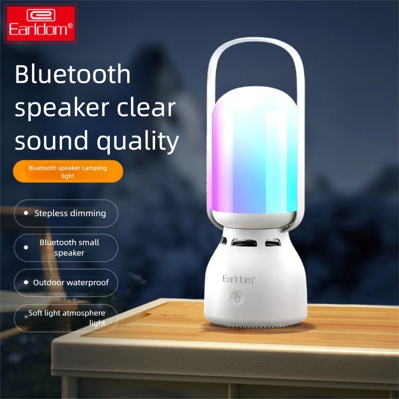 Yeni Açık Hava Bluetooth Renkli Hoparlör Atmosfer Kamp Çadırı Lambası Acil Durum Aydınlatması_voghion.com