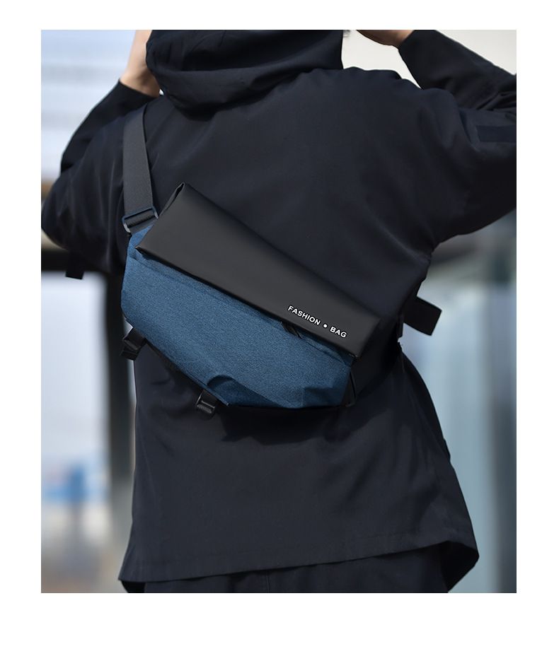 Trendy Herren Umhängetasche Wasserdichte Ipad Multifunktionale Brusttasche Trendy Diagonal Schultertasche_voghion.com