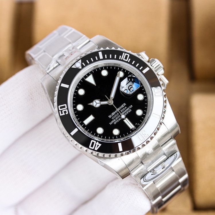 Ceramic Ring N Factory Green Fully Automatic Mechanical Black Submariner Men's Waterproof Luminous Watch_voghion.com