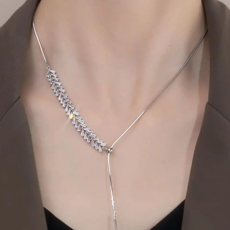 ircon Wheat Ear For Women's Niche Adjustable Collarbone 【 】 Fashion, Design, Chain,_voghion.com