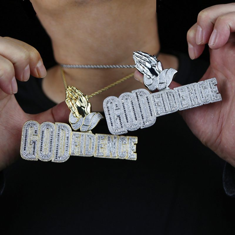 Herren-Hip-Hop-Halskette mit Anhänger „Loyalty Makes You Family“ aus Legierung mit Diamantschliff und gedrehter Kette, Silber- und Goldoptionen, 60 cm lange Herrenhalskette_voghion.com