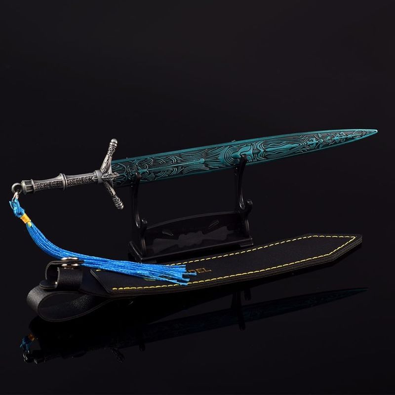 Elden Ring DLC Shadow Of The Erdtree Bloodborne's Holy Moonlight Großschwert Kampfkunstschwert Spielsammlung Schreibtisch Zimmerdekoration Rucksackanhänger_voghion.com