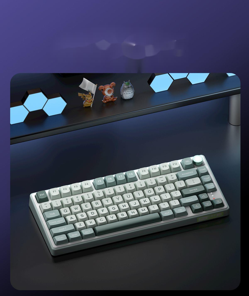 Dritte Scheinprüfung Drahtlose Bluetooth Mechanische Tastatur Hot Plug RGB Hintergrundbeleuchtung Weibliche Hohe_voghion.com