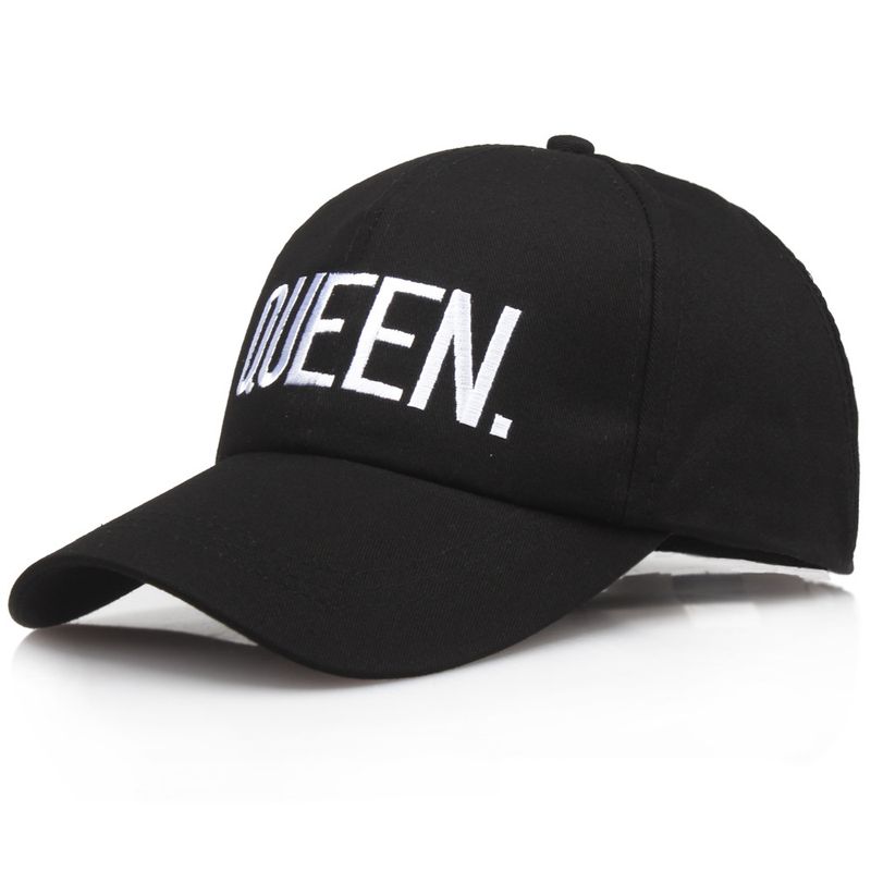 New Women's Letter Embroidered Baseball Cap King and Queen Snapback Couple Hip Hop Style s Outdoor Casual Cotton Sun_voghion.com