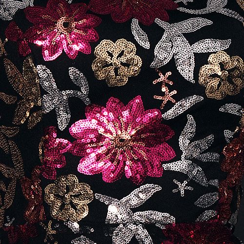 Damenbekleidung Abendkleid Langarm Temperament Rundhals Sexy Schlank Lange Pailletten Bankett Brautjungfernkleid Kleid Weiblich_voghion.com