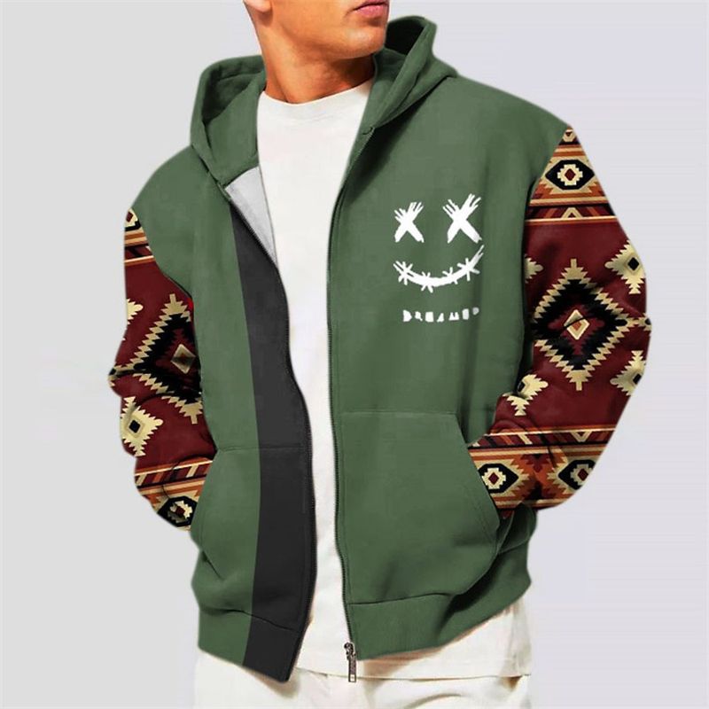 Felpa con cappuccio da uomo con cerniera, modello classico da cartone animato, stampa 3D, primavera e autunno_voghion.com