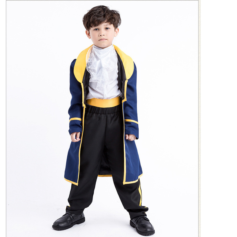 Nový barevný dětský oblek prince a krále, chlapecký halloweenský kostým rodič-dítě, anime kostým na hraní rolí_voghion.com