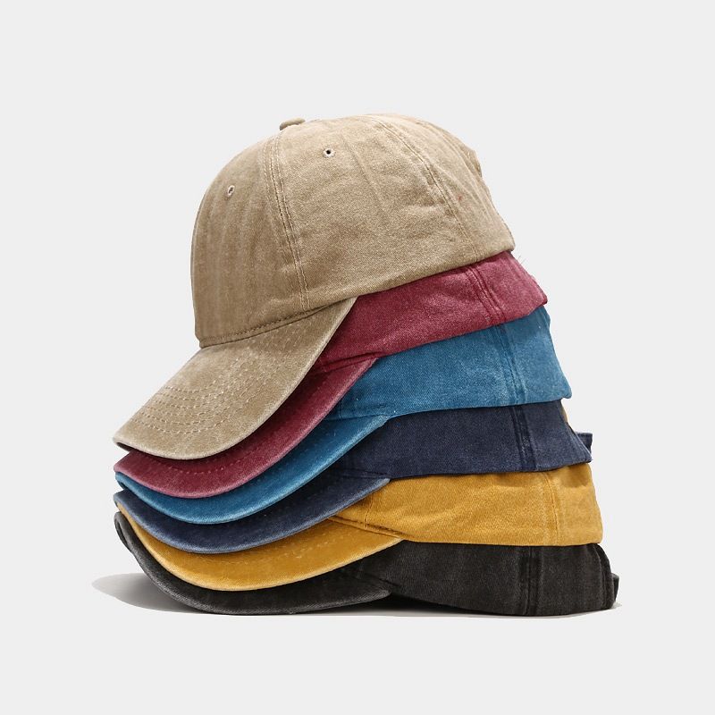 INS Washed Baseball Unisex Outdoor Vielseitige Duckbill Cap Trendy Einfache Hut Anpassbare_voghion.com