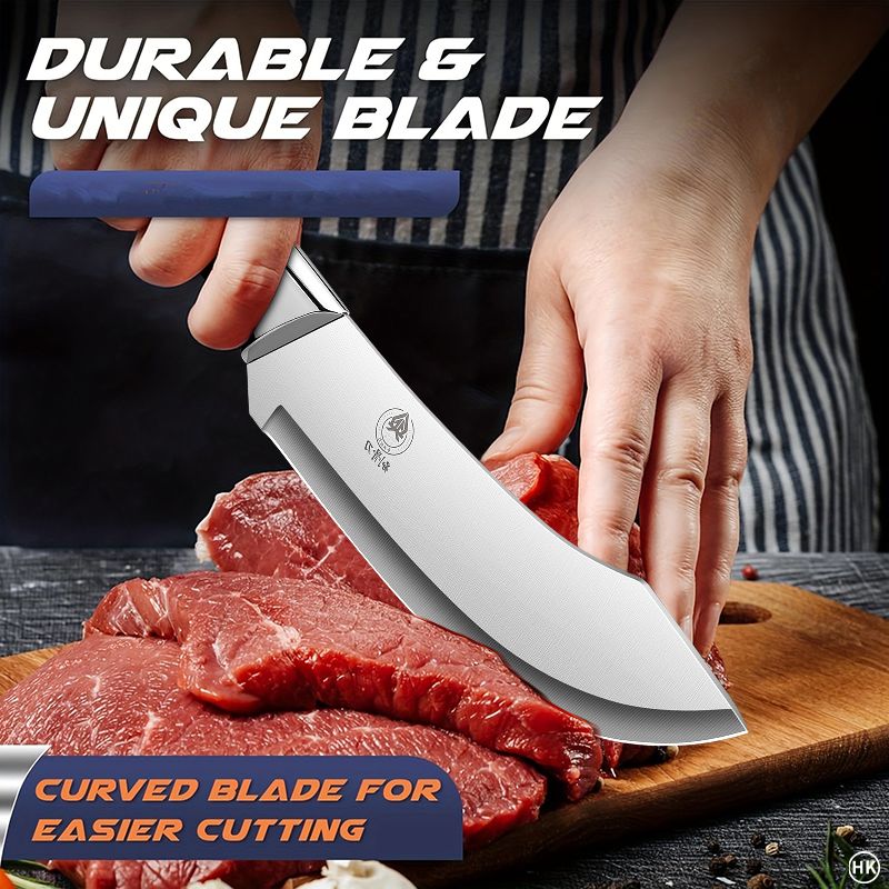 BAKULI-1PC Boning Knife, Precision Boning Knife: Stainless Steel, Ergonomic Grip, Easy Meat Cutting_voghion.com