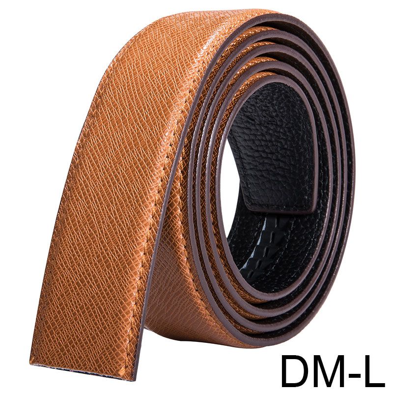 HOT 3.5cm High Quality Cowskin Genuine Belt without Buckle Men's Formal Automatic Leather Replacement belts Green Blue White_voghion.com