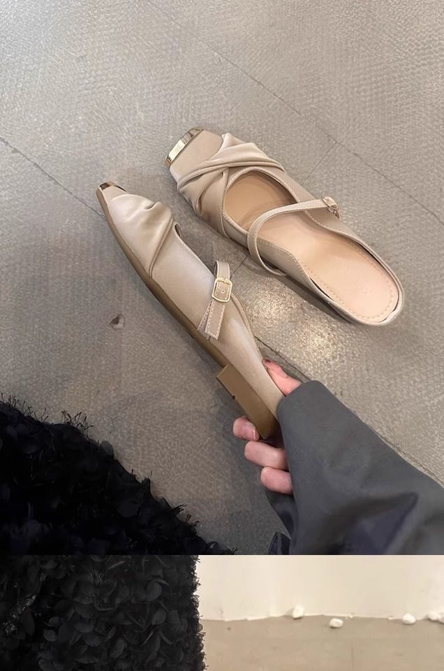 Baotou Women's Half Slippers 2025 Summer New French Increase Slippers_voghion.com
