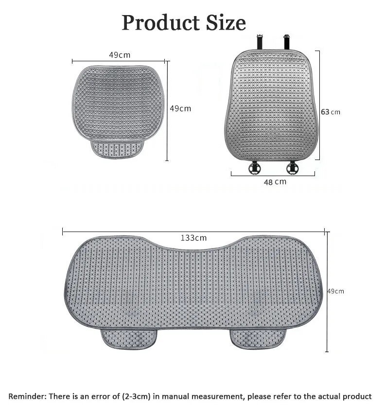 Sommerbezüge vorne Universal CoolCar Kissenmatte Ice Silk Auto Seat Protector Rücksitzbezug für Auto_voghion.com