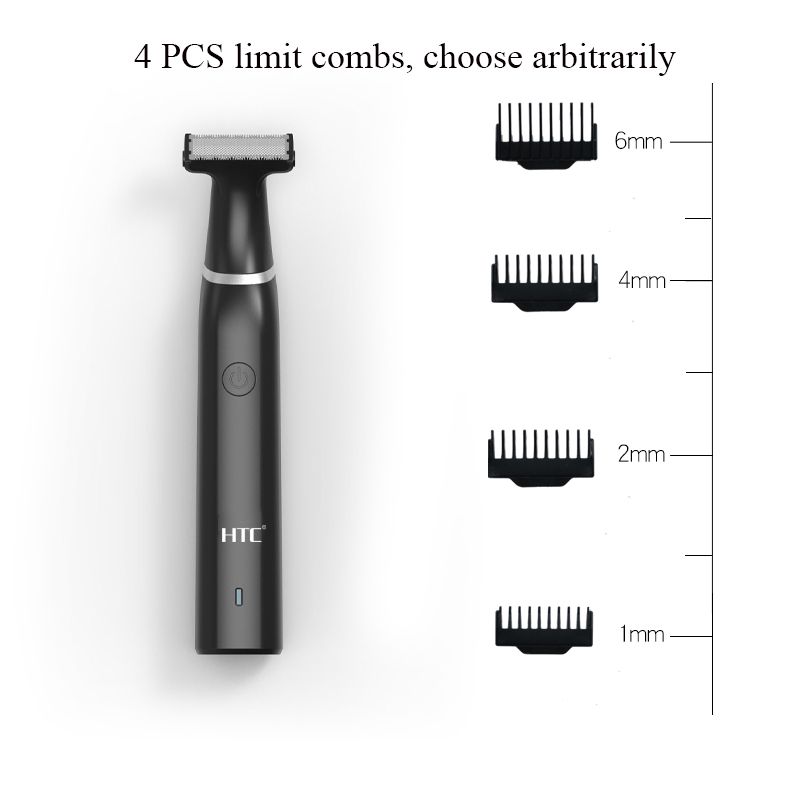 HTC Men Electric Groin Dlačice Trimer za Stidne Dlačice Trimer za Tijelo Njega Šišač za Muške Bikini Epilator Punjiva Brijač Brijač_voghion.com