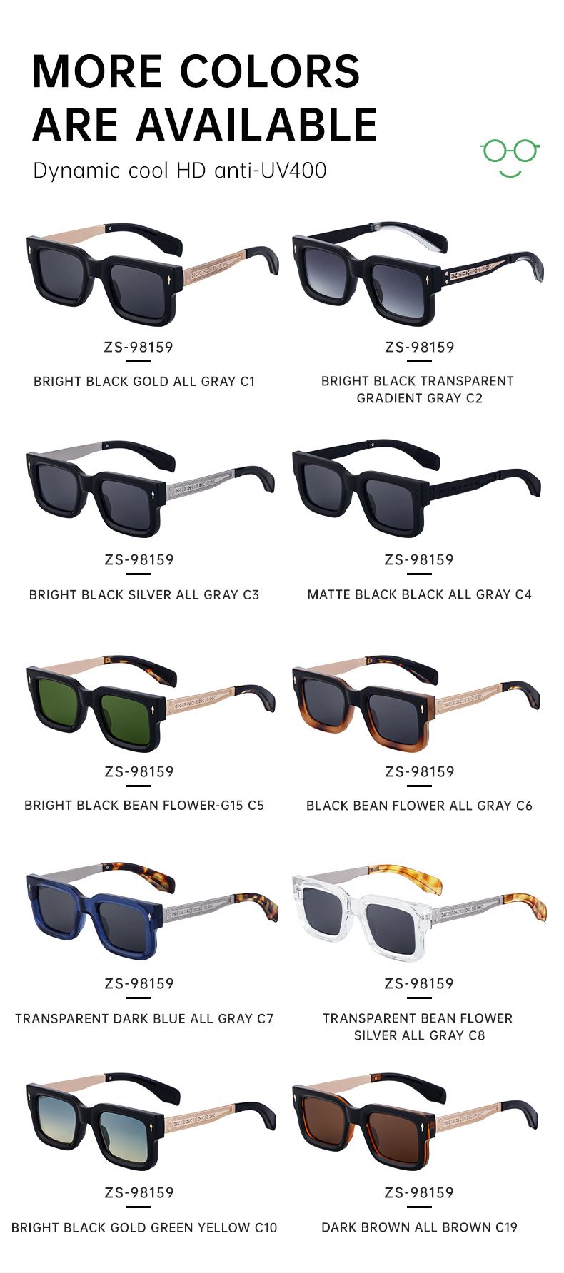 Unisex Retro square sunglasses for men sunscreen square sunglasses for men cross border eyes_voghion.com