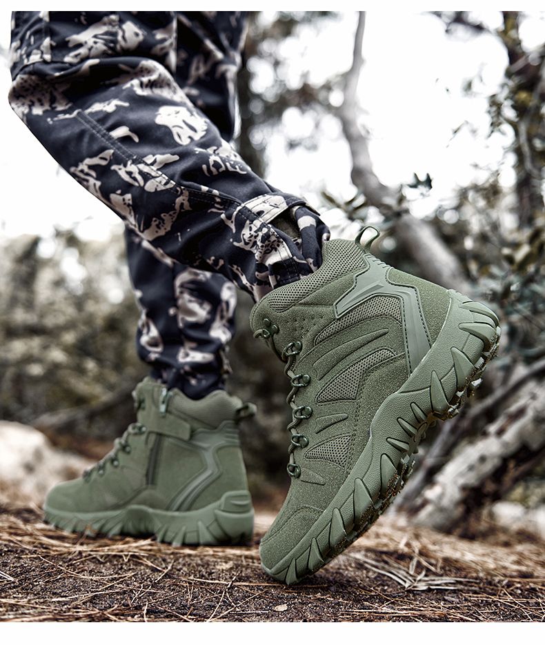 Verbesserte Taktik Kampftraining Stiefel Männer Outdoor Camping Anti-Verschleiß Rapid Response Wanderschuhe Angeln Jagd Turnschuhe Männer_voghion.com